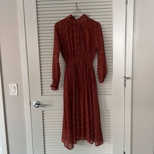 Long sleeve fall Bohme dress